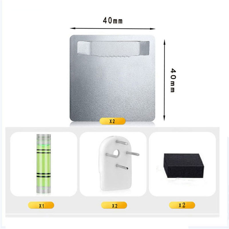 40X40 Mirror Frame Hanging Bracket with Adhesive 3m Glue Can Support a Load of 1.5kg, Glass Frame Hanging Without Drilling