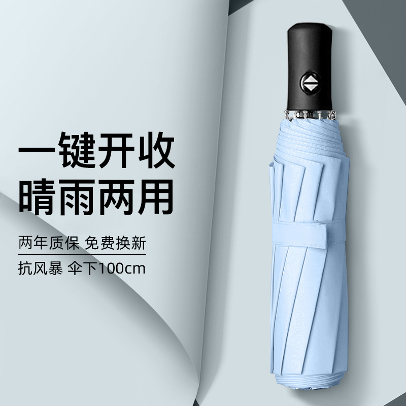 조용한 블루 [완전 자동 + 유리 섬유 방풍 우산 본]