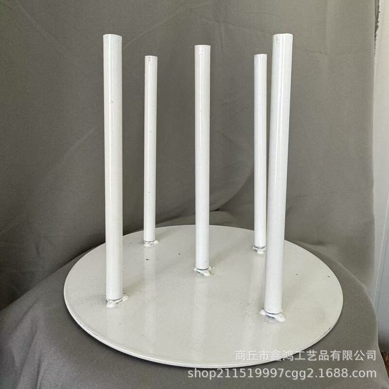 新しい紙花アートベース、結婚式用小道具、鉄製円盤ベース、巨大な紙花アート素材、花茎、スチール製ベース|undefined