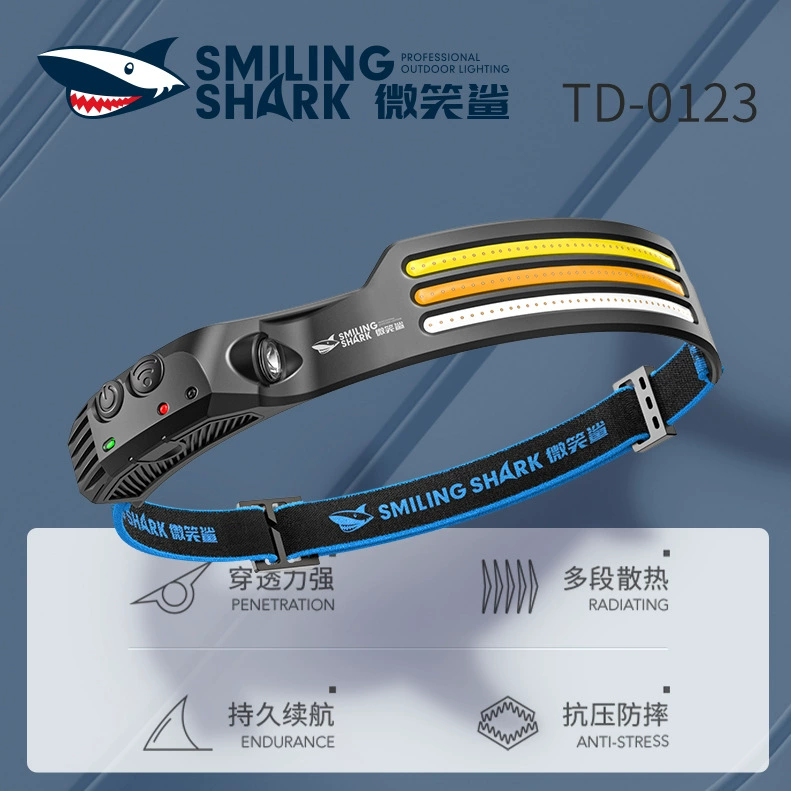 Сверхлегкий мини-датчик волн, высокояркий налобный фонарь, многоуровневый источник света, красный свет, вспышка, портативный налобный фонарь