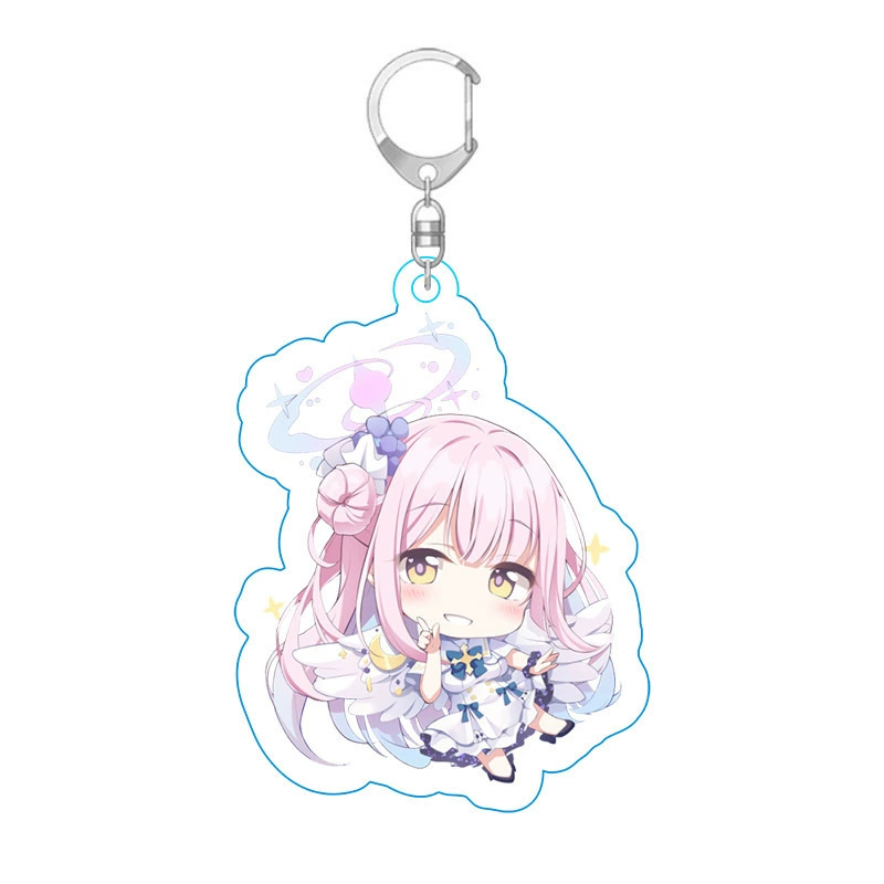 Anime Blue Files Peripheral Keychains Blue Files Acrylic Pendant Animation Keychain