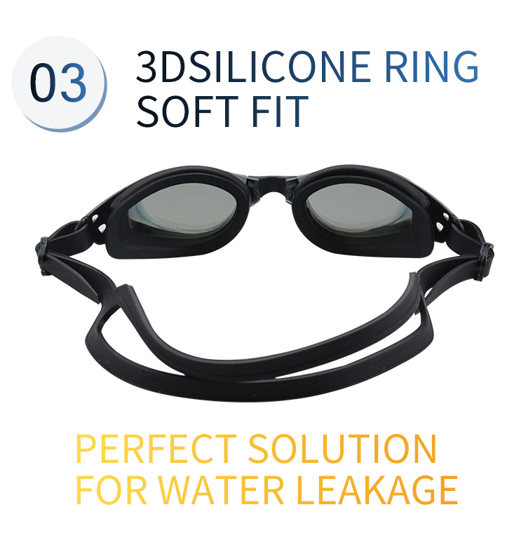 Óculos de natação de silicone para adultos, equipamentos para esportes ao ar livre, óculos de natação à prova d'água para treinamento_voghion.com