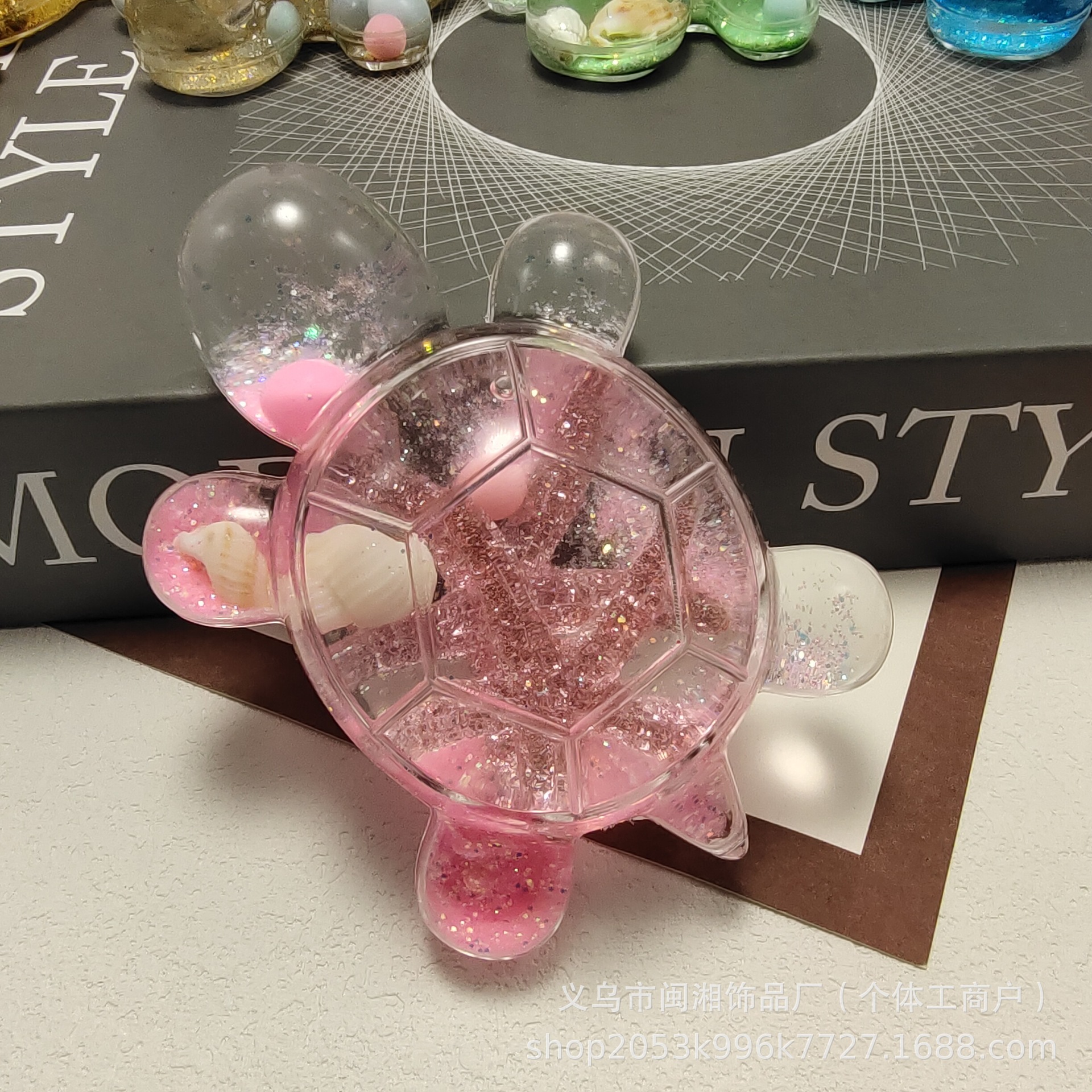 Double Starfish Flowsand Turtle (Pink)