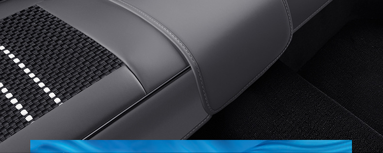 Wow Custom-Made Nappa Leather Diamond-Shaped Seat Cover Ice Silk All-Season Universal Car Five-Seater Seat Cushion Full Surround Seat Cover