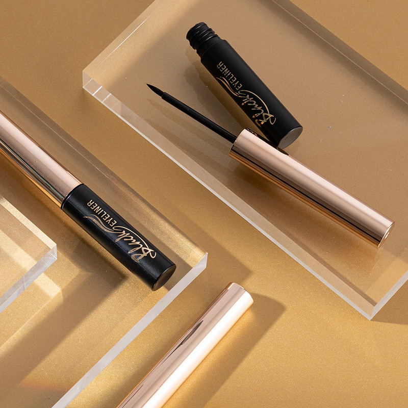 Shedoes comercio exterior transfronterizo impermeable a prueba de sudor sedoso suave 24h maquillaje grueso cabeza de la pluma cepillo de secado rápido delineador de ojos