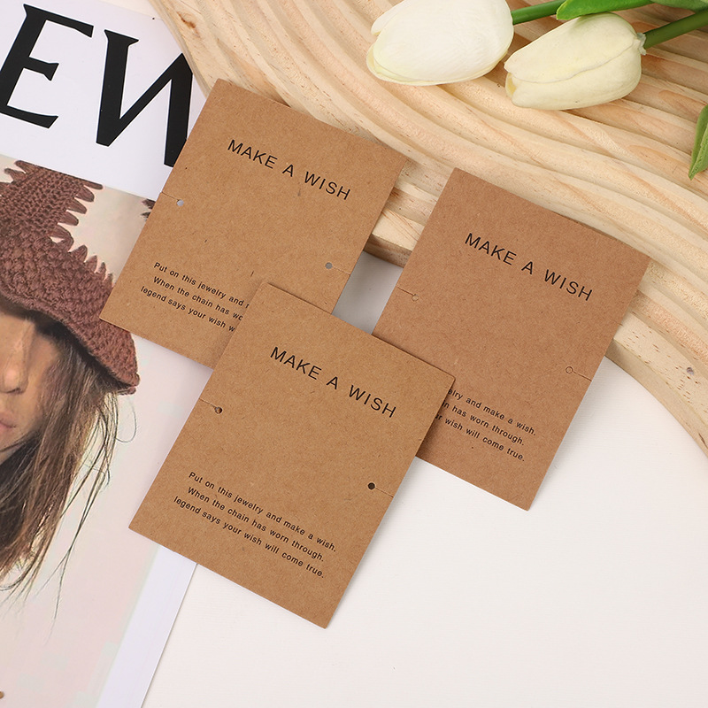 欧美风项链卡纸项链展示架手链卡纸手链展示盘纸首饰展示卡纸批发