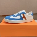 Blue Leather Shoes Size