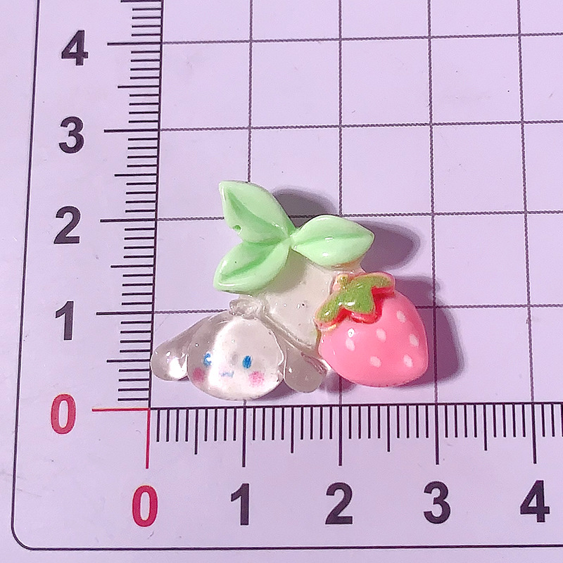 Cartoon Fruit Sanrio Odiy Accesorios de resina Crema pegamento para el cabello Teléfono móvil Taza de agua Colgante Material hecho a mano