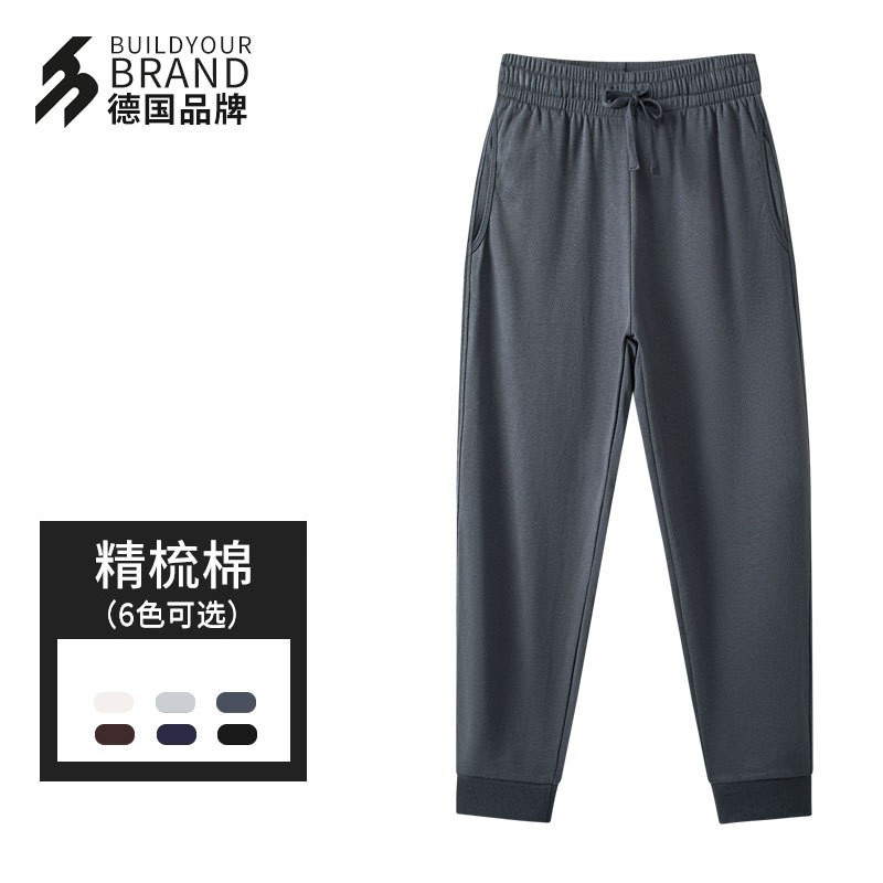 Chino-alemán BYB0013K pantalones 300g felpa tela con cordones elásticos ropa de publicidad deportiva casual pantalones al por mayor de fábrica