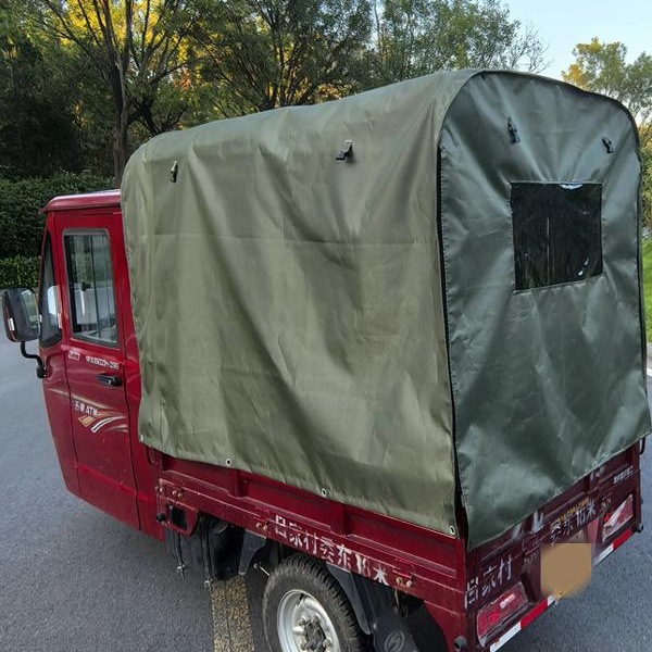 Triciclo eléctrico, cochera, camión pequeño, toldo con polea, toldo deslizante, triciclo retráctil, toldo, paño para la lluvia