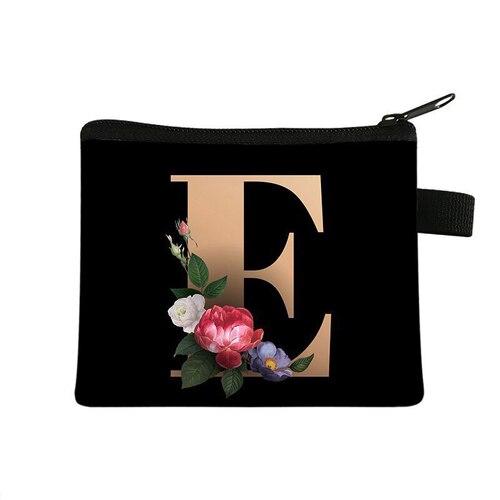 Bestselling Letter-Printed Kids' Coin Purse, Student-Grade Polyester Card Holder, Simple & Portable Coin Storage Bag