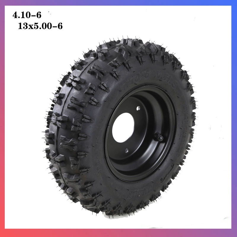 Износостойкие шины для детских квадроциклов 13x5.00-6, аксессуары для картинга, шины 4.10-6, прочная ступица колеса