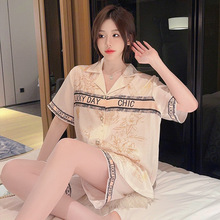 睡衣女  双短冰雪丝 时尚家居服套装 M-XXL