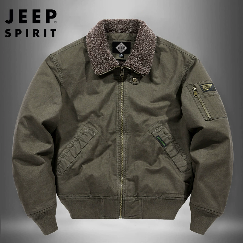 Модный мужской бомбер среднего возраста, Осень-зима 2022, новое уличное повседневное пальто на флисовой подкладке с несколькими карманами, лацканами