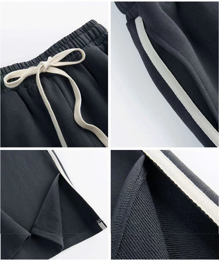 ActiveGo Sports Casual Suit Women Autumn Winter 2024 New Fashion Hong Kong Style Retro Wide Leg Pants Sweatshirt Two Piece Set_desvips.com