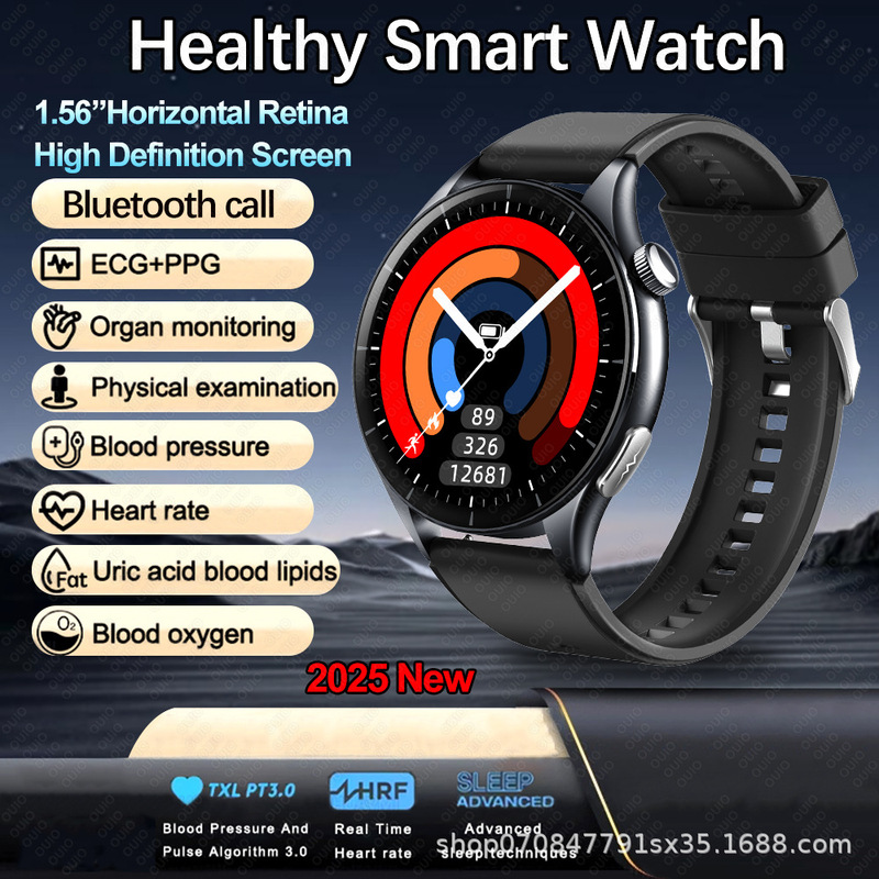 Et458 Smart Watch Thin Blood Sugar Blood Pressure Heart Blood Lipids Heart Rate Blood Oxygen Ecg Micro Physical Examination Utan