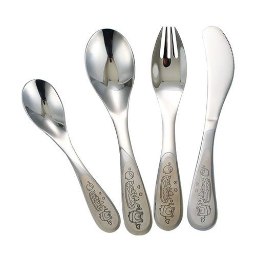 304 Kindergarten Children's Tableware Cartoon Plates Primary School Students Water Cups Baby Chopsticks Forks Spoons Heatproof Bowl Set