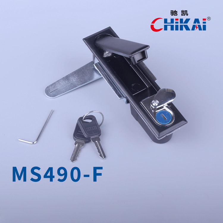 MS818动力柜机箱铁皮开关柜带挂鼻锁MS480-F-T锁MS490十字铜锁芯-阿里巴巴