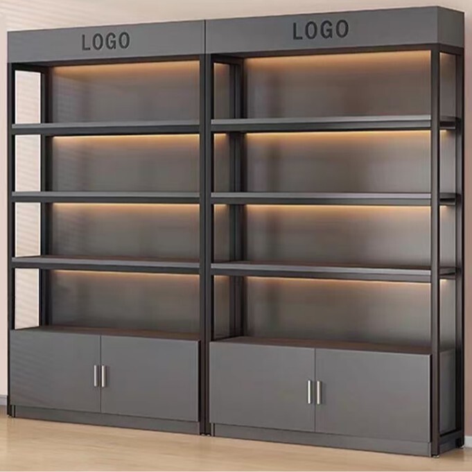 Supermarket shelf display cabinet, cosmetic storage rack, product sample multi-layer stationery snack store cabinet Supermarket shelf display cabinet, cosmetic storage rack, product sample multi-layer stationery snack store cabinet