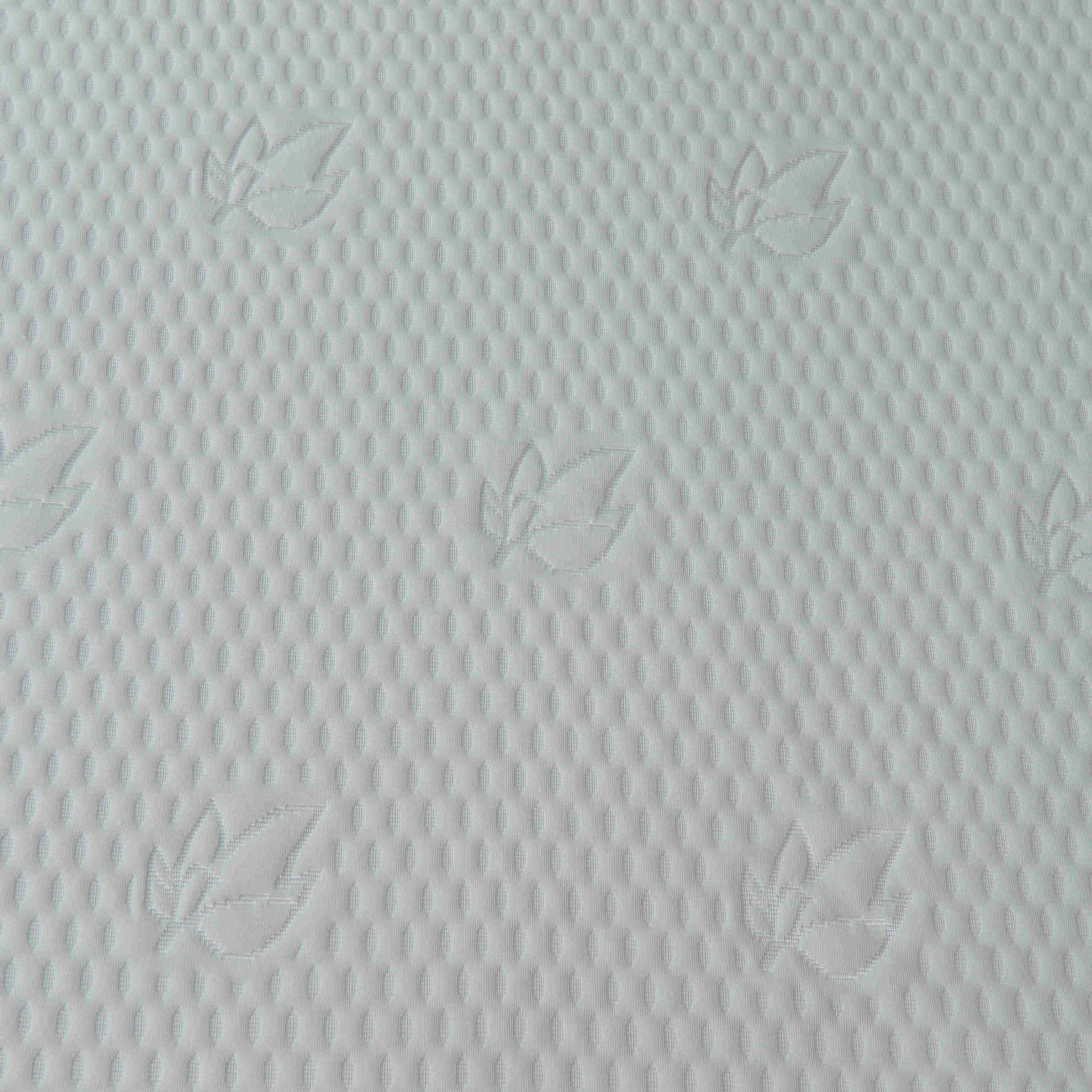 Blanco unilateral tejido Jacquard tela de colchón tela de punto ancho tela de lana abrasiva ropa de cama tela textil