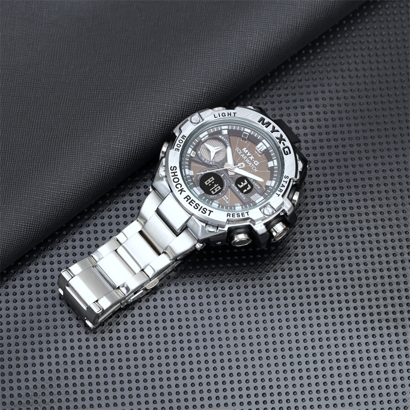 Cross-border e-commerce popular light steel heart business watch men's mechanical electronic watch multi-function electronic_voghion.com