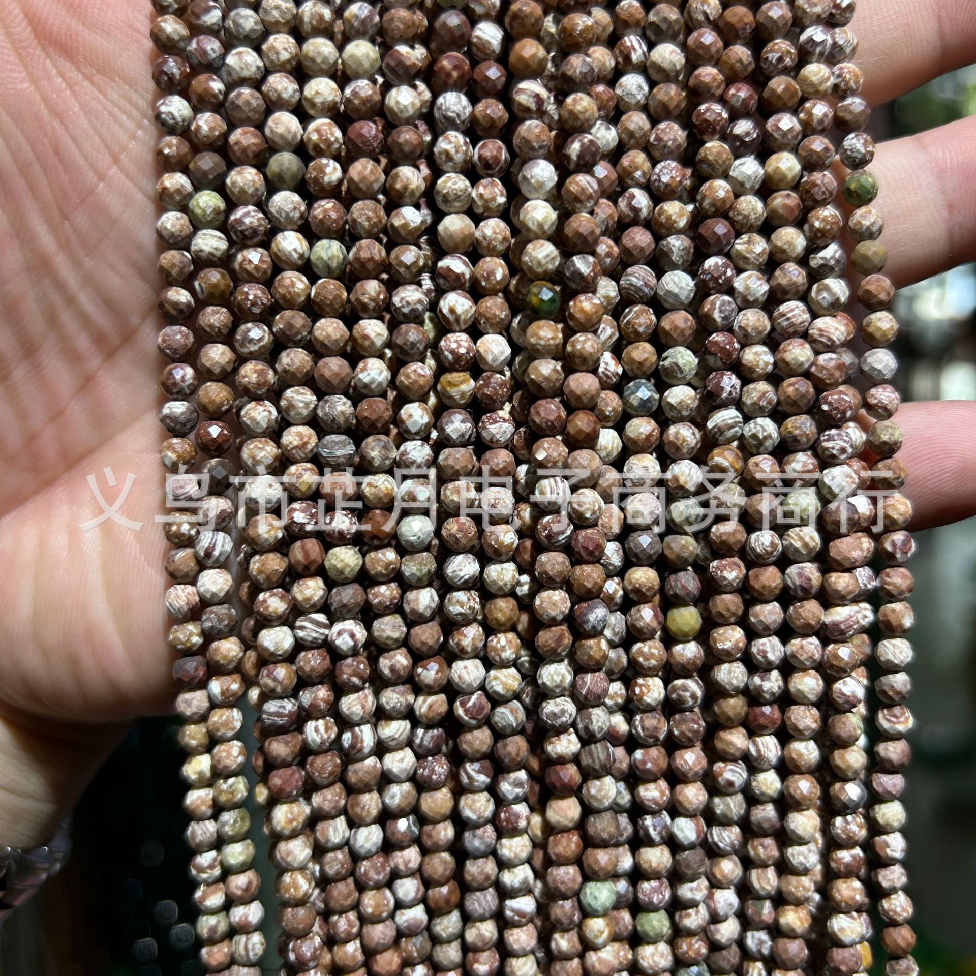 Pequeñas cuentas 2mm3mm4mm facetas todo tipo de ágata Cristal de piedra natural granos sueltos DIY joyería pulsera collar