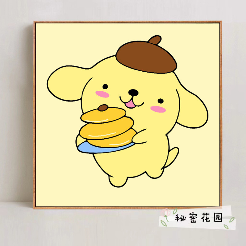 サンリオデジタル油絵 diy 手描きカラーリングクロミメロディー漫画かわいい装飾画メーカー卸売|undefined