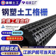 钢塑土工格栅单向双向三向塑料自粘式玻纤经编复合涤纶路基沥青层