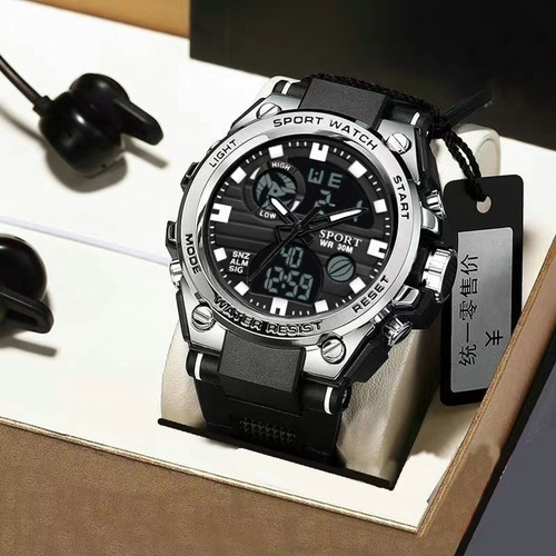 Electronic watch for men, middle and high school youth, multi-functional sports cross-border men's luminous electronic watch