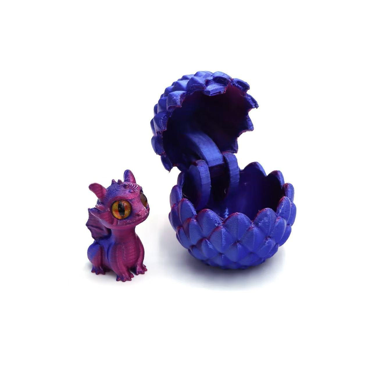 플립 커버 Xiaolong Egg + Xiaolong Bao - 파란색과 보라색 그라데이션 색상