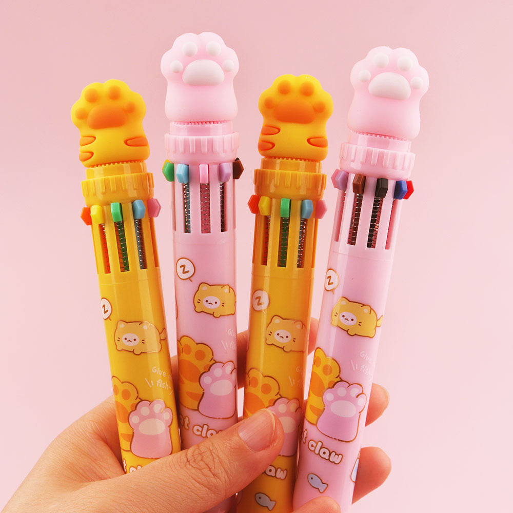 12 bolígrafo creativo 12 colores multifunción bolígrafo de color estudiantes bolígrafo multicolor bolígrafo atómico NaYou