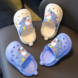 儿童拖鞋男童夏季婴幼儿宝宝洞洞鞋1-3岁家居女童鞋软底防滑凉拖