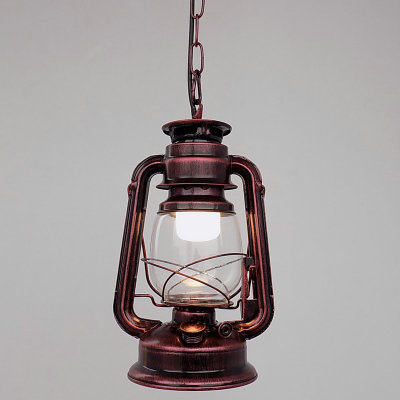 Restaurante retro retro americano café bar farola de hierro forjado campamento al aire libre lámpara