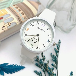 Simple Cute Small Fresh Youth Student Watch Dial Digital Clear Silicone Strap Test Watch