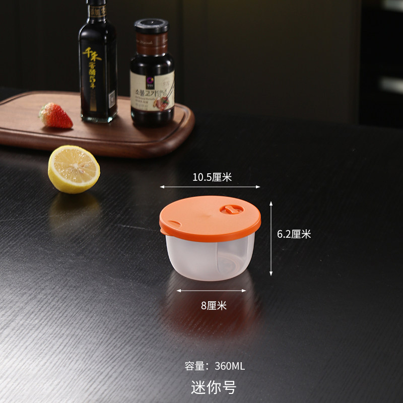 caja de almacenamiento de congelación circular de plástico especial para microondas grueso refrigerador caja de calor de microondas