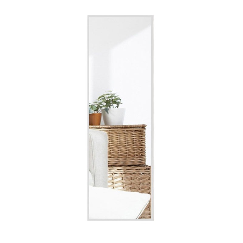 Espejo de cuerpo entero, espejo de tocador para uso doméstico, espejo grande de pie, espejo que no se deforma, modelo para montar en la pared, espejo de cuerpo entero sin necesidad de taladrar. image 7
