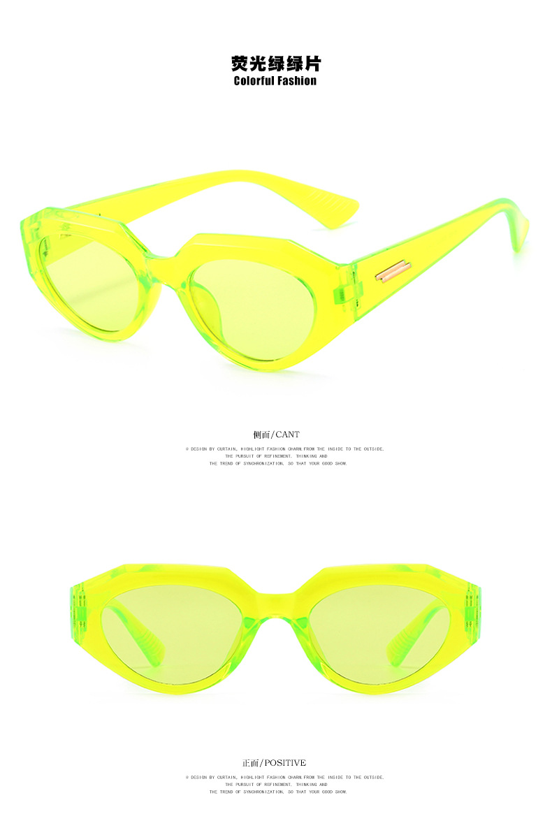46g Weight UV400 Protection Lens Material Outdoor, Travel, Party, Fishing Occasion Women'S, Men'S, Unisex Gender Hip-Hop, Retro, Fashion, Simple Style Style Orange, Grey&Pink, White, Red, Green, Blue, Transparent, Black Color Hip-Hop Retro Fashion UV400 Protection Women's Sunglasses 9