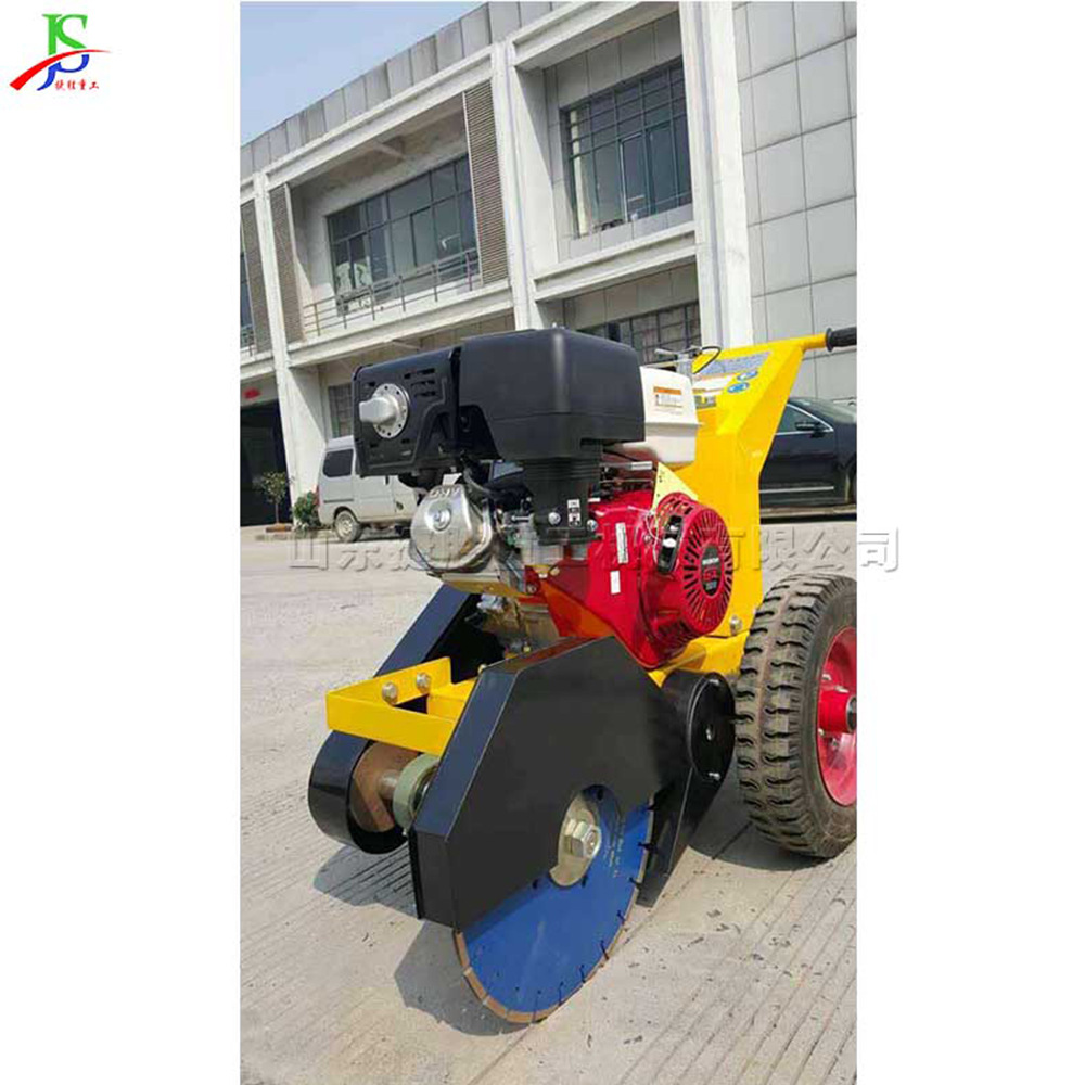 máquina de ranura de pavimento de asfalto pequeña máquina de corte de carretera de gasolina tipo manual máquina de corte de grietas de pavimento ranura dispositivo de limpieza de cenizas