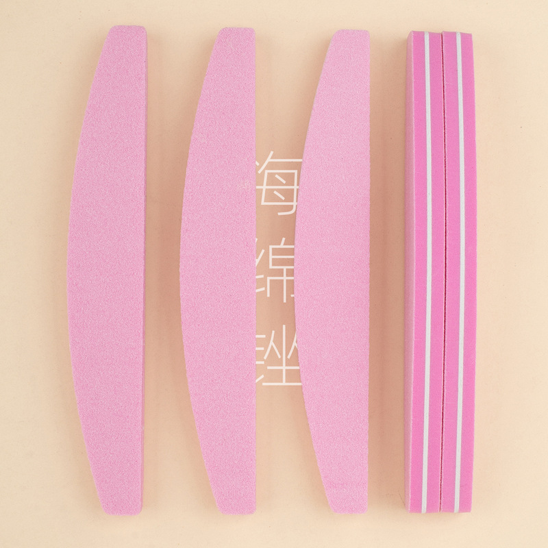 Sponge file rubbing strip diamond nail file polishing strip brown nail art sand strip tool black foam no sand manicure Sponge file rubbing strip diamond nail file polishing strip brown nail art sand strip tool black foam no sand manicure