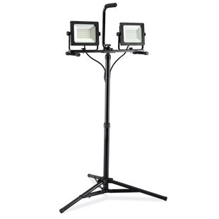 Outdoor Movable Double-headed 70w Construction Site Floodlight with Quick Connector Retractable Tripod led Work Light