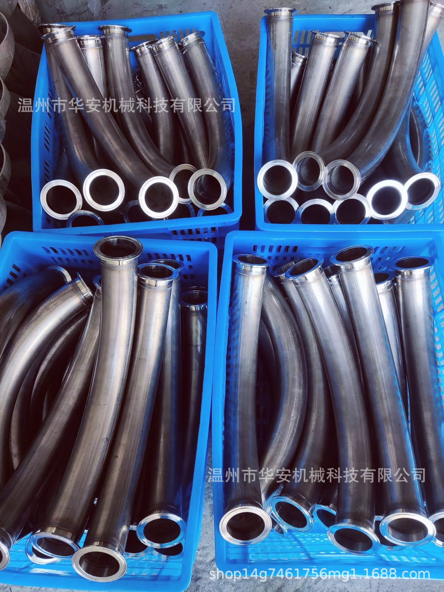 卫生级不锈钢R500 R600 R700 快装 焊接 法兰弯管 KF真空卡盘弯管