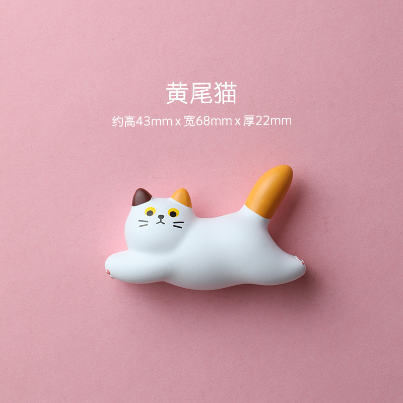 猫の冷蔵庫を走ってアイデアの磁石を貼って樹脂の立体のdiyの部品の大きいサイズの磁気を卸売りします。