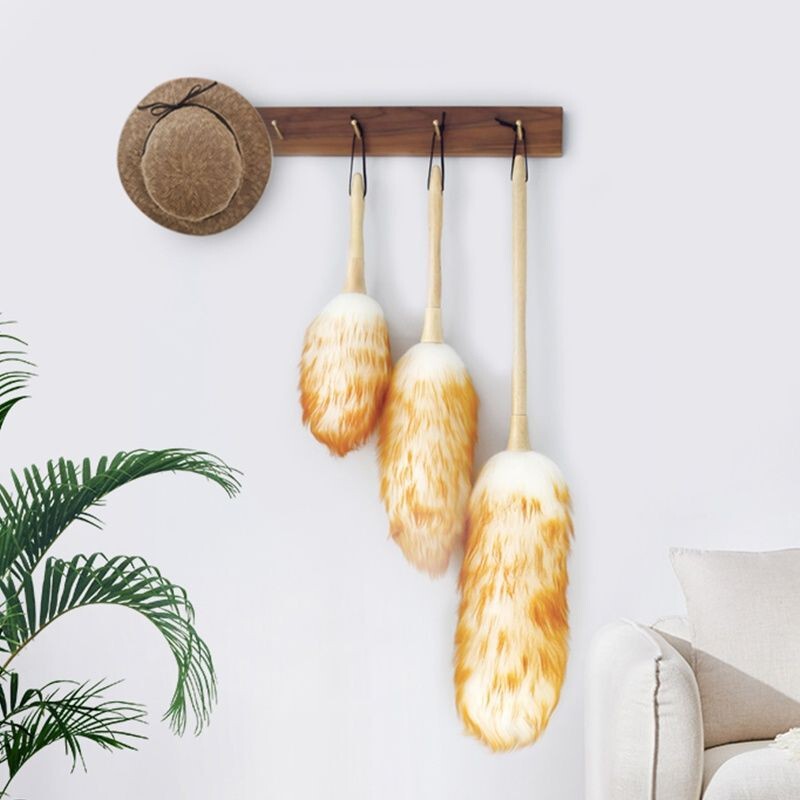 Feather duster bed bottom cleaning gap cleaning artifact electrostatic dust removal dust cleaning household wool dust removal duster manufacturers