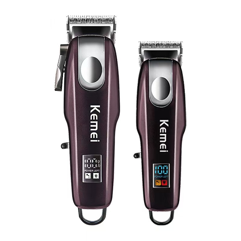 Kemei Kemei profesional cortapelos eléctricos cortapelos eléctricos con pantalla digital inteligente cortapelos eléctricos de alta potencia