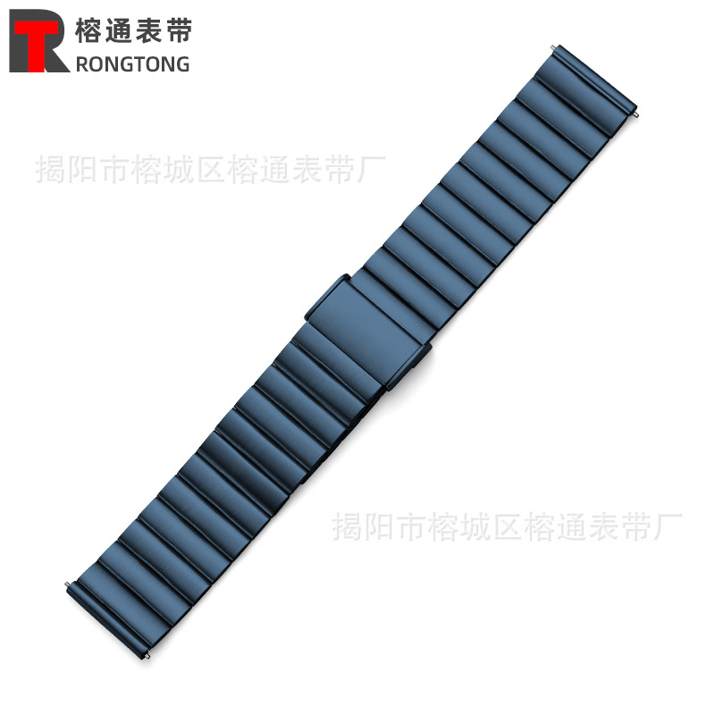 Adecuado para Apple correa de acero Apple iwatch 8/se/7/6 un grano Huawei hebilla metal correa de acero 4145