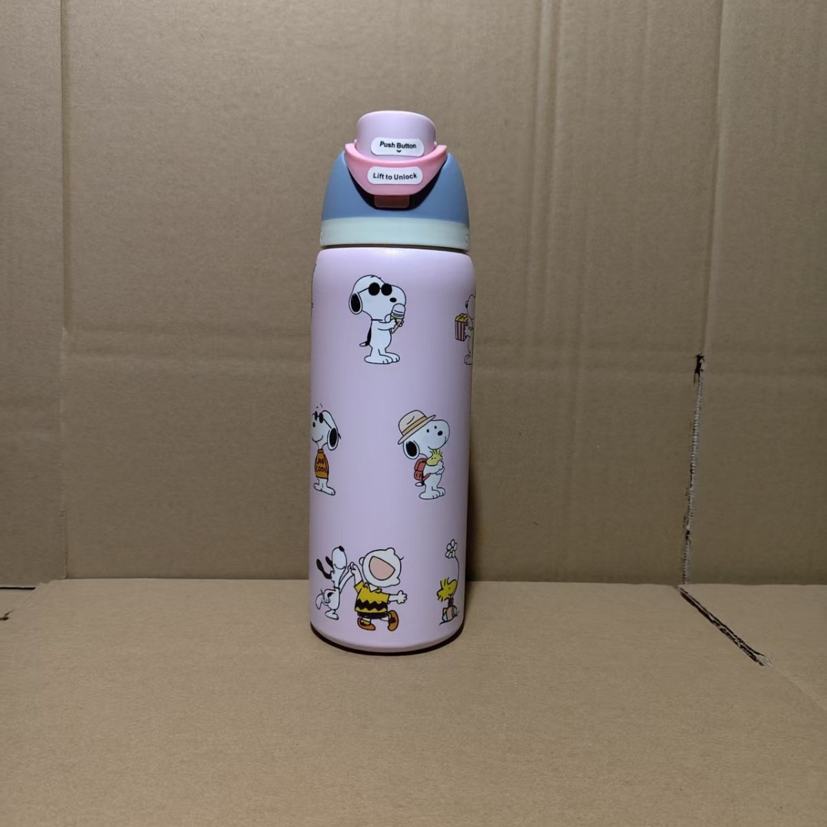 Vaso Aislado de Acero Inoxidable 304 Estilo Owala de Amazon con Asa, Botella de Agua Deportiva, Vaso de Doble Uso, Pajita de Regalo