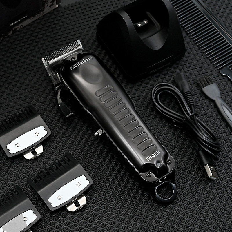 Cortadora de pelo profesional para barberías, recortadora eléctrica de acero inoxidable para afeitado, cortadora de pelo eléctrica para uso doméstico.