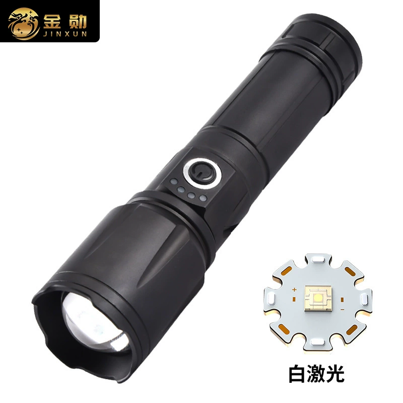 Популярный белый лазерный фонарик перезаряжаемый наружный супер яркий фонарик высокой мощности удобный Многофункциональный рабочий свет