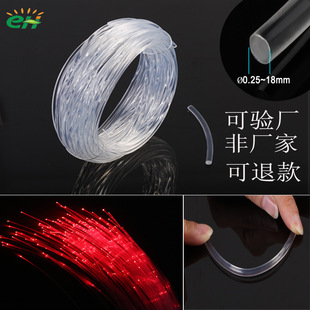 PMMA plastic optical fiber soft hard end light emitting tail light guide strip light guide concrete light guide rod factory