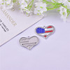 Card heart-shaped, metal jewelry, pendant, earrings, necklace, USA